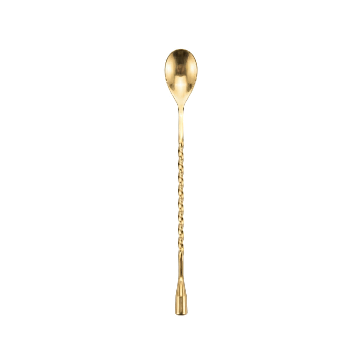 Gold spoon on a white background (Gold)