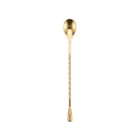 Gold spoon on a white background (Gold)