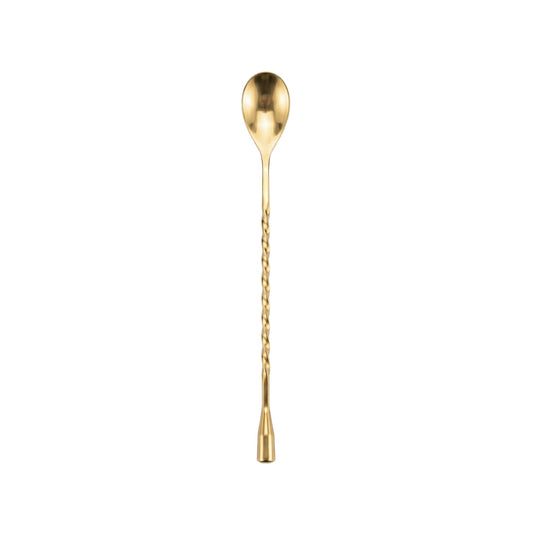 Gold spoon on a white background (Gold)