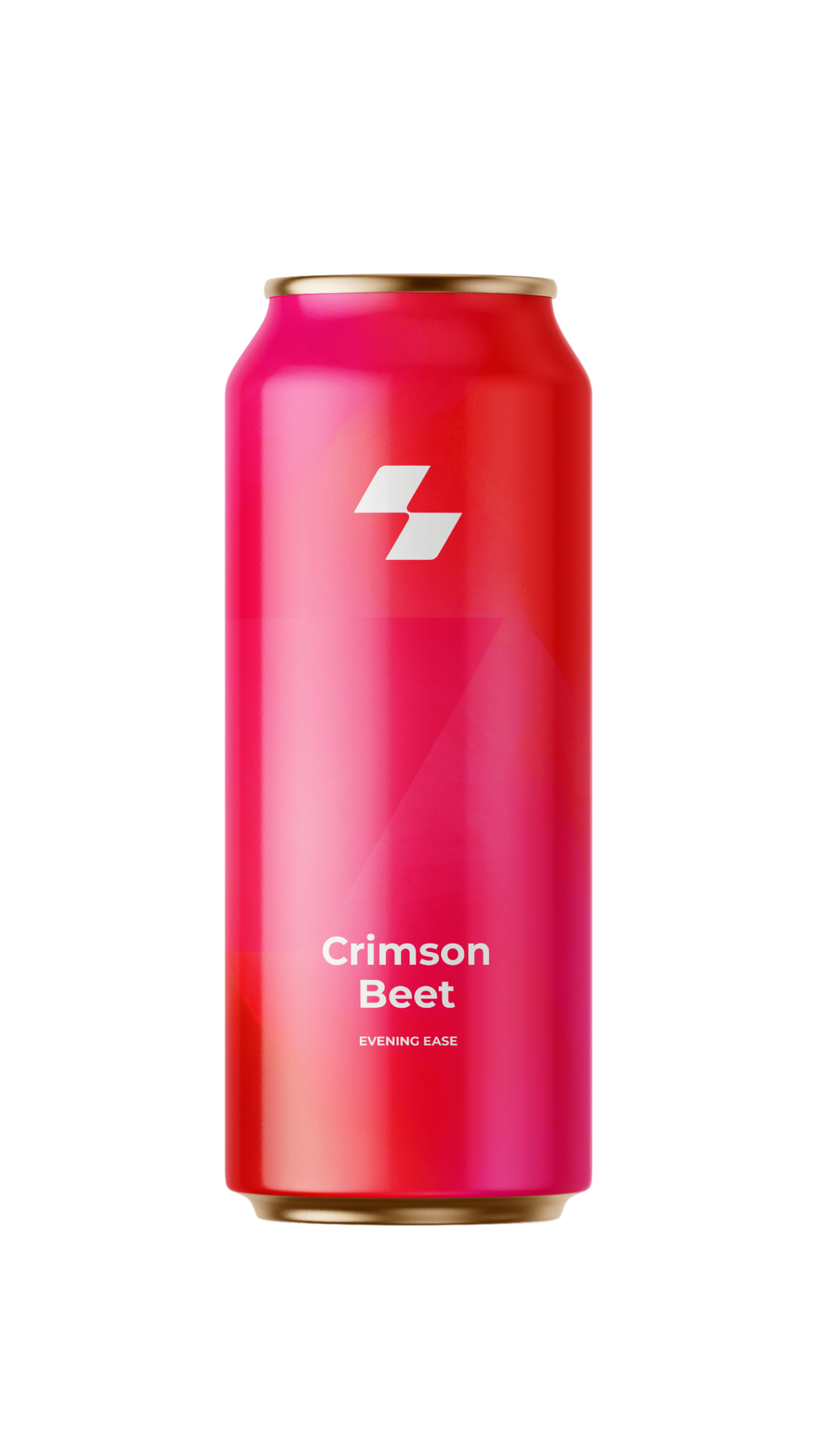 Red can labeled 'Crimson Beet' on a white background