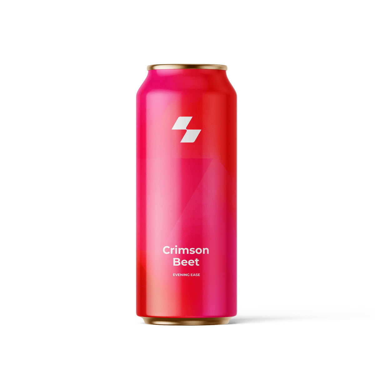 Red can labeled 'Crimson Beet' with a logo on a white background (16 oz / 500 ml)