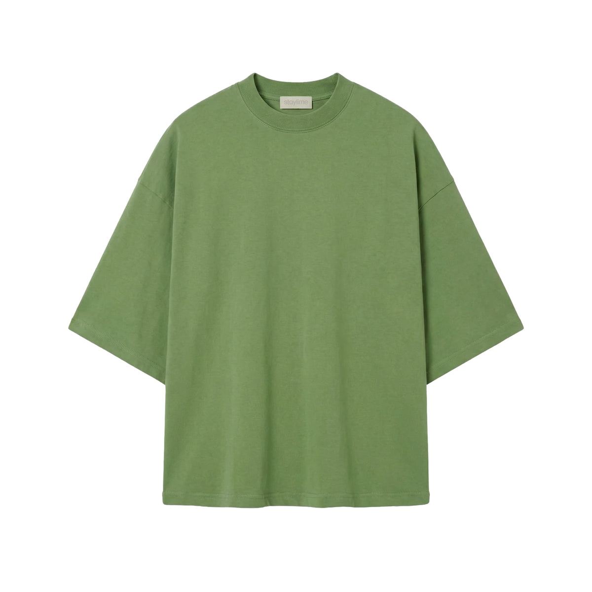 Green t-shirt on a white background (Green)