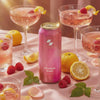 Rhodiola Rush sparkling drink can with citrus and raspberry cocktails